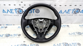 Naked steering wheel Nissan Versa Note 13-19 leather black, scratches
