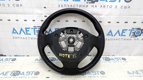 Naked steering wheel Nissan Versa Note 13-19 leather black, scratches