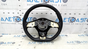 Naked steering wheel Nissan Sentra 20-23 leather black with heating, scratches, needs cleaning, bumps
