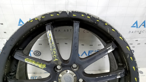 Set of wheels R17x7,5J Subaru Impreza WRX GH 09-10 4pcs, with cap, painted, curb, missing bolt