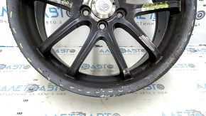 Set of wheels R17x7,5J Subaru Impreza WRX GH 09-10 4pcs, with cap, painted, curb, missing bolt