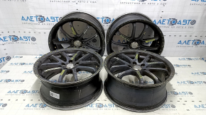 Set of wheels R17x7,5J Subaru Impreza WRX GH 09-10 4pcs, with cap, painted, curb, missing bolt