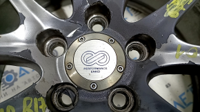 Set of wheels R17x7,5J Subaru Impreza WRX GH 09-10 4pcs, with cap, painted, curb, missing bolt