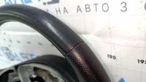 Naked steering wheel Nissan Pathfinder 13-17 leather black, heated, for dry cleaning, scratches, scuffs