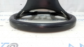 Naked steering wheel Nissan Pathfinder 13-17 leather black, heated, for dry cleaning, scratches, scuffs