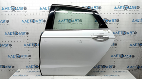 Door assembly rear left Ford Fusion mk5 13-17 keyless, white YZ, bumps, web and scratches on the trim