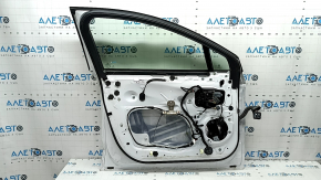 Door assembly front left Ford Fusion mk5 13-20 hybrid energi, keyless, with code, white YZ, bumps, chips, cobwebs on the overlay