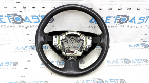 Naked steering wheel Nissan Leaf 13-17 leather black with heating, scratches, worn, dents