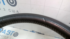 Naked steering wheel Nissan Leaf 13-17 leather black with heating, scratches, worn, dents