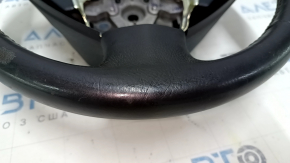 Naked steering wheel Nissan Leaf 13-17 leather black with heating, scratches, worn, dents