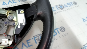 Naked steering wheel Nissan Leaf 13-17 leather black with heating, scratches, worn, dents