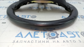 Naked steering wheel Nissan Leaf 13-17 leather black with heating, scratches, worn, dents