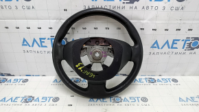 Naked steering wheel Nissan Leaf 13-17 leather black with heating, scratches, worn, dents