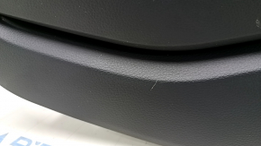 Central console armrest and cup holders Audi Q5 80A 18- black, black armrest, with wood trim