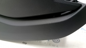 Central console armrest and cup holders Audi Q5 80A 18- black, black armrest, with wood trim