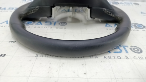 Steering wheel naked Infiniti QX50 19-20 leather black, no buttons, worn, scratches