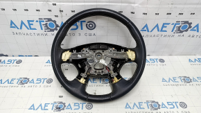 Naked steering wheel Infiniti JX35 QX60 13-14 pre-rest, leather, black, heated, scratches, needs cleaning, bumps