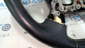 Naked steering wheel Infiniti JX35 QX60 13-14 pre-rest, leather, black, heated, scratches, needs cleaning, bumps