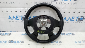 Naked steering wheel Infiniti JX35 QX60 13-14 pre-rest, leather, black, heated, scratches, needs cleaning, bumps