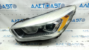Headlight front left complete Ford Escape MK3 17-19 rest, xenon+led, light, sand, peeling varnish, scratches, chip