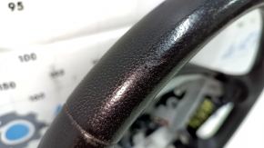 Bare steering wheel Infiniti JX35 QX60 13-14 prerest, leather, black, worn, scratches, bump, without pads