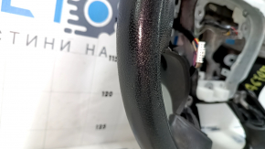 Bare steering wheel Infiniti JX35 QX60 13-14 prerest, leather, black, worn, scratches, bump, without pads