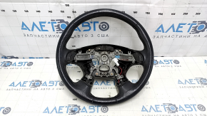 Bare steering wheel Infiniti JX35 QX60 13-14 pre-rest, leather, black with heating, scratches, bumps, abrasions, without pads