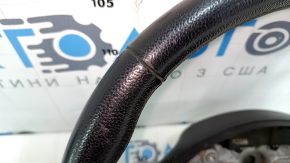 Bare steering wheel Infiniti JX35 QX60 13-14 pre-rest, leather, black with heating, scratches, bumps, abrasions, without pads