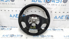Bare steering wheel Infiniti JX35 QX60 13-14 pre-rest, leather, black with heating, scratches, bumps, abrasions, without pads