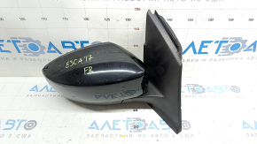 Side mirror right assembly Ford Escape MK3 17-19 rest 5 pins, BSM, black