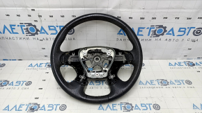 Naked steering wheel Nissan Pathfinder 13-16 leather black, scratches, for dry cleaning, without pads