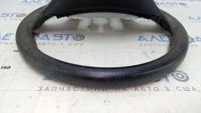 Naked steering wheel Nissan Pathfinder 13-16 leather black, scratches, for dry cleaning, without pads