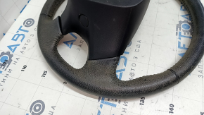 Naked steering wheel Nissan Pathfinder 13-16 leather black, scratches, for dry cleaning, without pads