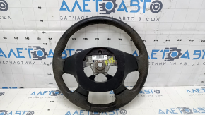 Naked steering wheel Nissan Pathfinder 13-16 leather black, scratches, for dry cleaning, without pads