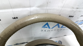 Naked steering wheel Nissan Pathfinder 13-16 leather beige, heated, worn, scratches