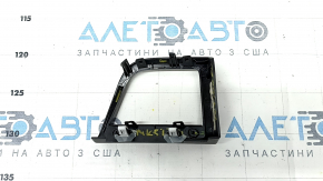 Left dashboard trim Ford Fusion mk5 17-20 gray, wood insert, crack in mount