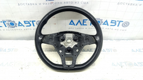 Naked steering wheel VW Passat b8 16-19 USA leather black, without overlay and buttons, scratches