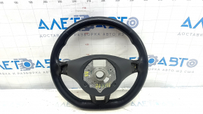 Naked steering wheel VW Passat b8 16-19 USA leather black, without overlay and buttons, scratches