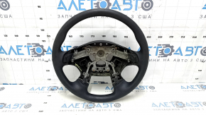 Naked steering wheel Nissan Pathfinder 13-16 rubber, black, without pads