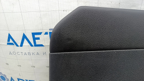 Door trim card front right VW Passat b8 16-19 USA black with black insert plastic, armrest leather, molding black