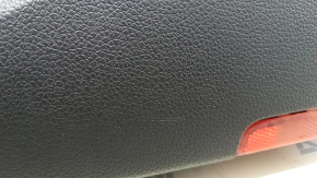 Door trim card front right VW Passat b8 16-19 USA black with black insert plastic, armrest leather, molding black