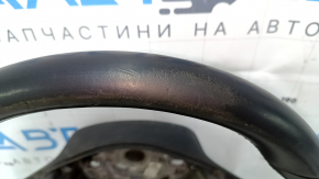 Naked steering wheel VW Passat b7 12-15 USA leather black, no buttons, worn, scratches, no buttons, bumps