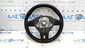 Naked steering wheel VW Passat b7 12-15 USA leather black, no buttons, worn, scratches, no buttons, bumps