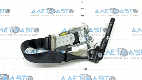 Driver's seat belt Ford Fusion mk5 17-20 black with tensioner, needs cleaning, cracked plastic on the mount