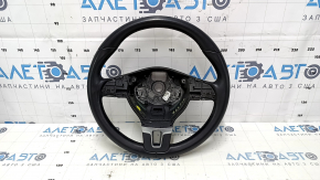 Naked steering wheel VW Passat b7 12-15 USA leather black, no buttons, scratches