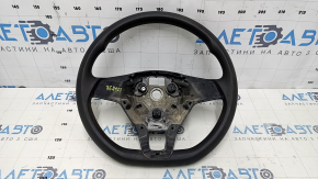 Bare steering wheel VW Jetta 15-16 USA black rubber, without overlay and buttons, broken fastening