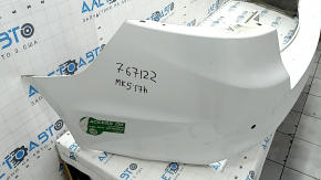 Rear bumper bare Ford Fusion mk5 13-18 for parking sensors, white, torn, dented, broken fasteners, scratches