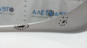 Rear bumper bare Ford Fusion mk5 13-18 for parking sensors, white, torn, dented, broken fasteners, scratches
