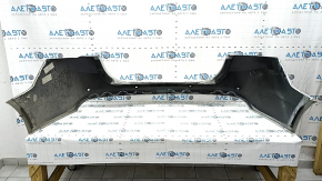 Rear bumper bare Ford Fusion mk5 13-18 for parking sensors, white, torn, dented, broken fasteners, scratches