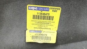 Front bare bumper Ford Fusion mk5 17-18 without parking sensors, white, YCC Taiwan, CAPA, torn, dented, broken fasteners, scratches
